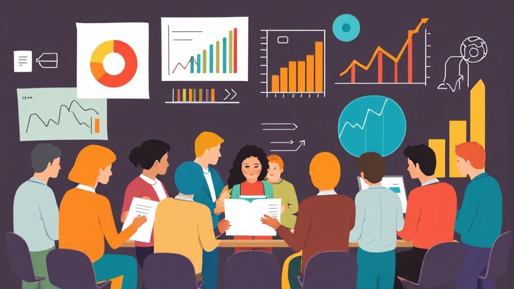 A diverse group of people analyzing charts and graphs, symbolizing the various factors affecting insurance costs.