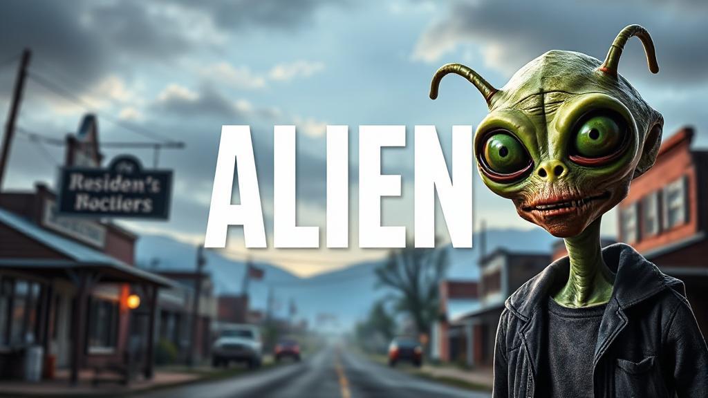 A captivating header image featuring the quirky alien protagonist from "Resident Alien" against a backdrop of a small-town setting, hinting at the show's blend of humor and mystery.