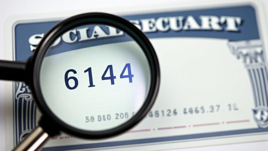A header image depicting a Social Security card with a magnifying glass focused on the number, symbolizing scrutiny and change.