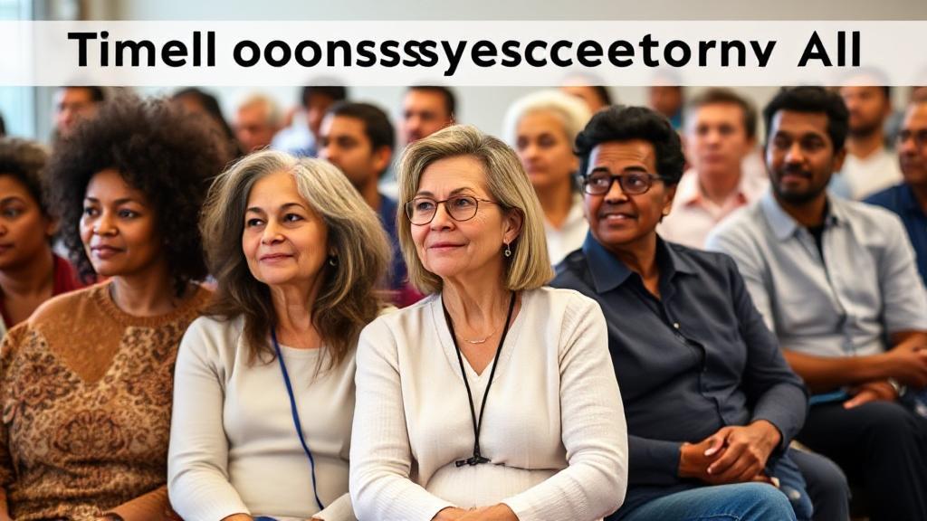 A diverse group of people of varying ages and ethnicities, sitting in a waiting room, symbolizing the importance of timely colonoscopy screenings for all.