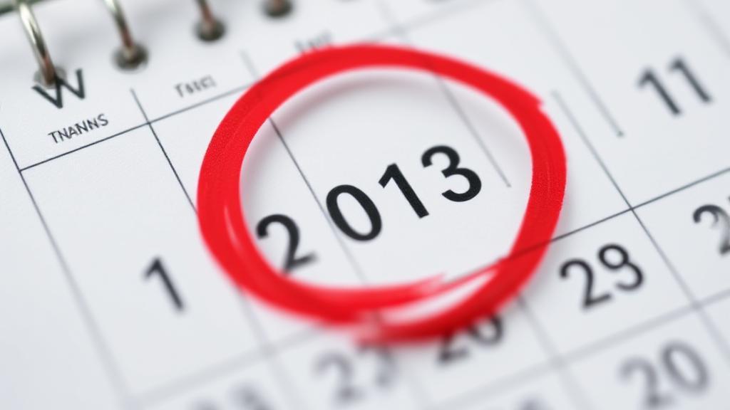 A serene image of a calendar with a red circle around a date, symbolizing the concept of managing and delaying menstrual cycles.