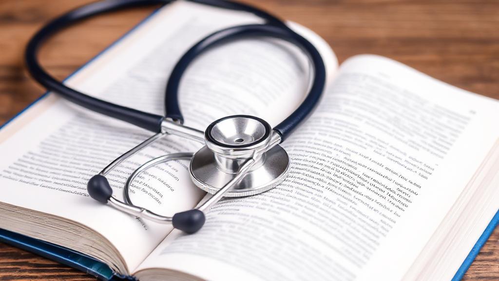 A stethoscope resting on an open medical textbook, symbolizing the depth and breadth of internal medicine knowledge.