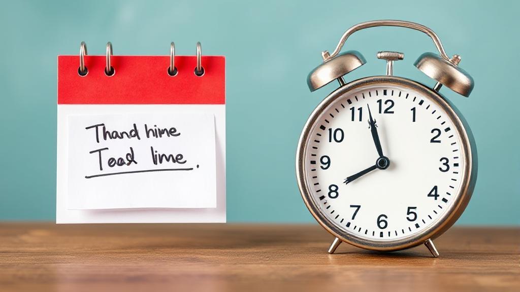 A calendar marked with a deadline and a clock symbolizing the countdown of a tax grace period.