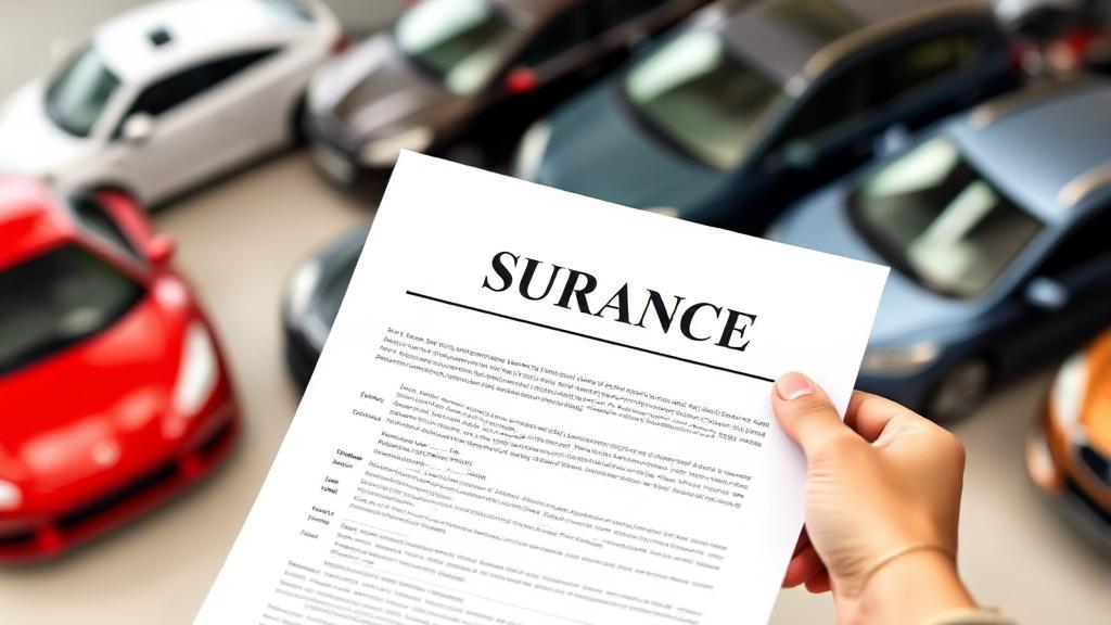 A header image featuring a person holding a car insurance policy document with a background of various vehicles, symbolizing coverage without ownership.
