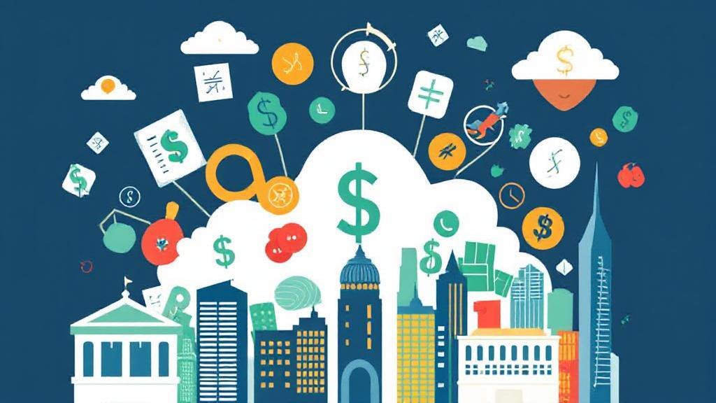 A dynamic collage of financial symbols and cityscapes, illustrating diverse and secure borrowing options.