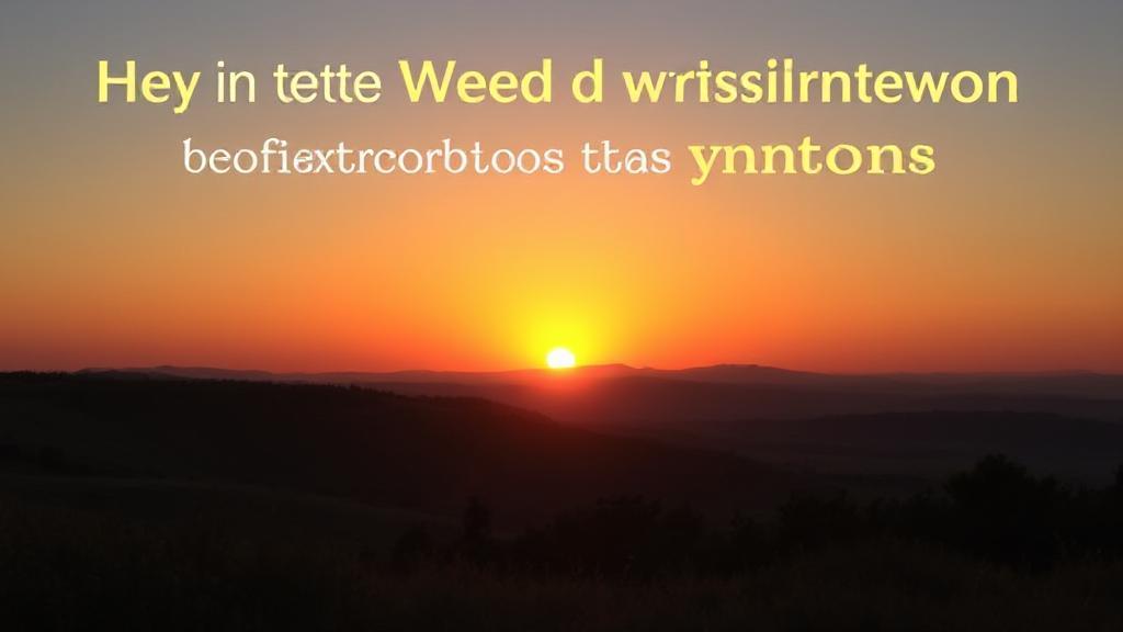 A serene landscape with a setting sun, symbolizing the journey and hope in overcoming weed withdrawal symptoms.