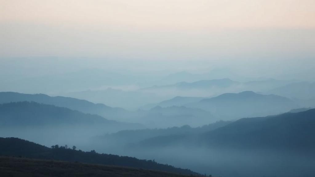 A calming image of a serene landscape with soft, muted colors, symbolizing tranquility and relief, to represent the soothing effects of beta blockers in anxiety management.
