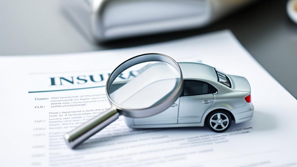 A header image depicting a car with a magnifying glass over an insurance policy document, symbolizing the process of insuring a vehicle not owned by the policyholder.