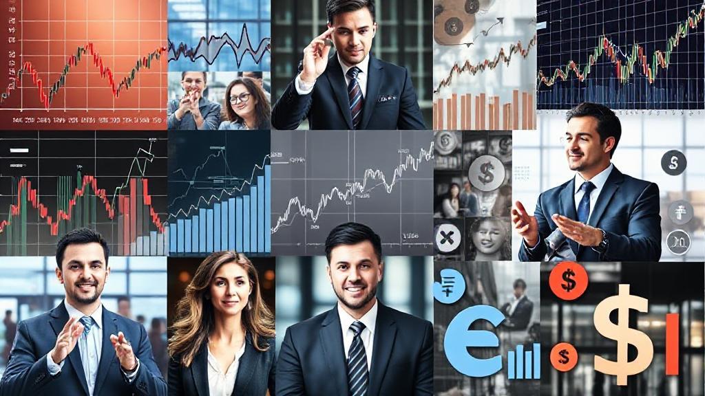 A dynamic collage of stock market graphs, diverse business professionals, and financial symbols representing equity investments.
