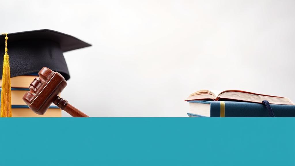 A dynamic header image featuring a gavel, law books, and a graduation cap, symbolizing the journey from education to becoming a licensed lawyer.