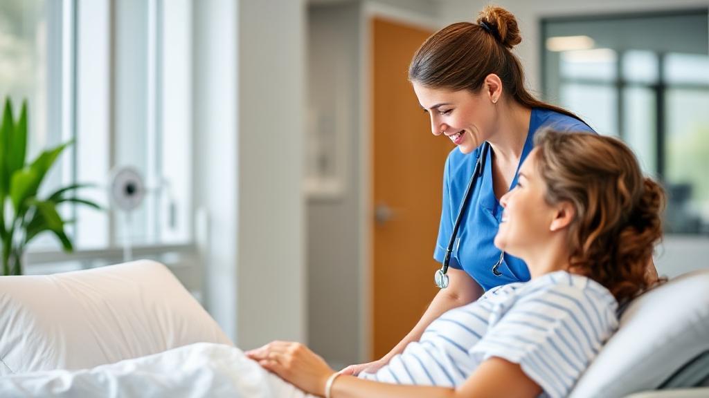 A compassionate Licensed Practical Nurse attentively caring for a patient in a modern healthcare setting.