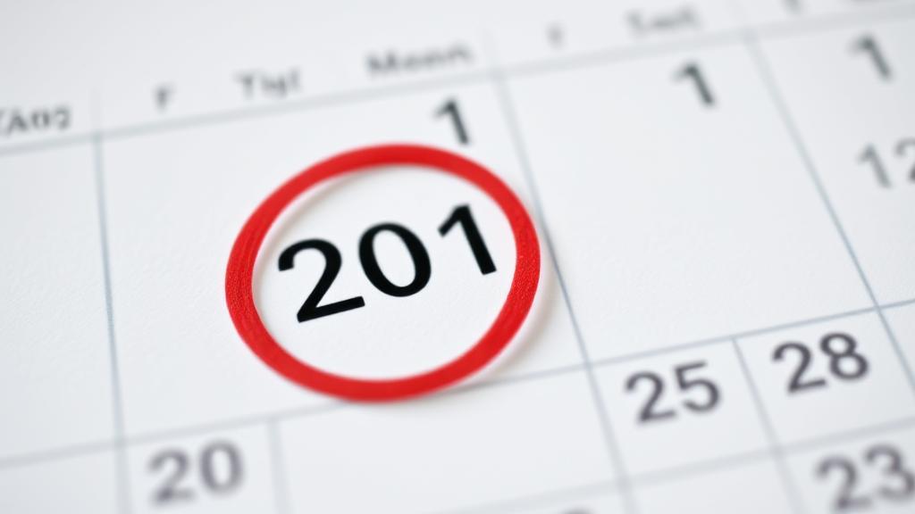 A serene image of a calendar with a red circle around a date, symbolizing the concept of managing and postponing menstrual cycles.