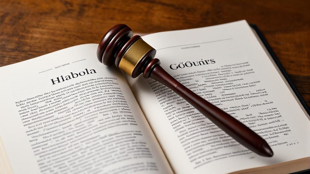 A gavel resting on an open law book, symbolizing the legal authority and significance of a granted writ of habeas corpus.