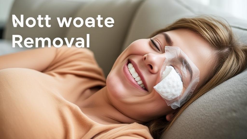 A close-up image of a person resting on a couch with an ice pack on their cheek, symbolizing recovery after wisdom teeth removal.