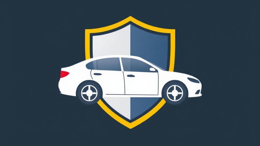A symbolic image of a car surrounded by a protective shield, representing the concept of liability car insurance coverage.