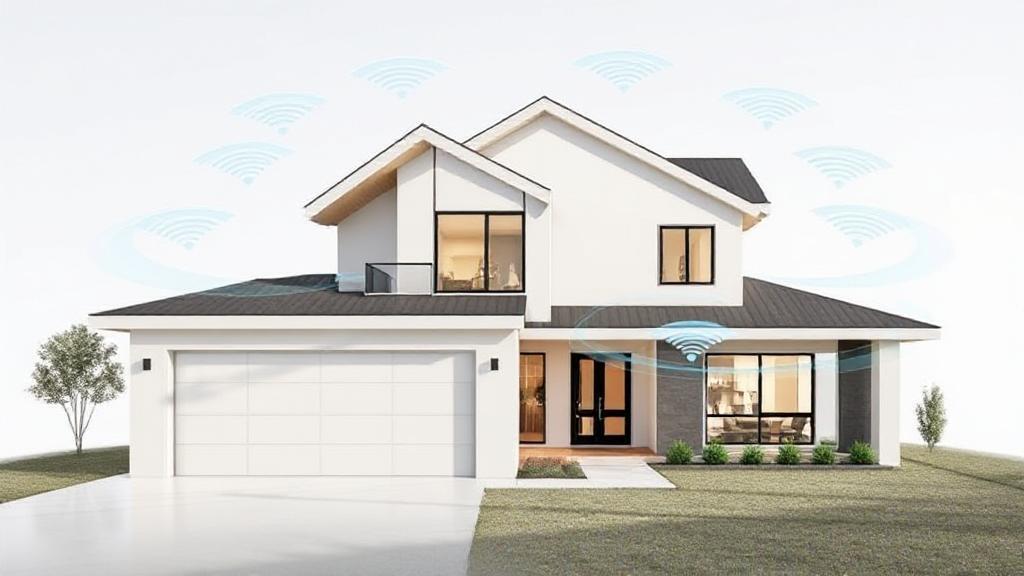 A sleek, modern home with seamless Wi-Fi coverage, symbolizing the comprehensive connectivity offered by Xfinity xFi Complete.