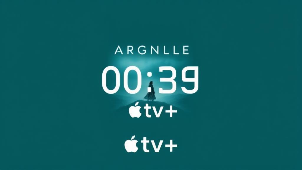 A sleek and dynamic header image featuring the Argylle movie poster with a countdown clock overlay, set against the backdrop of the Apple TV+ logo.