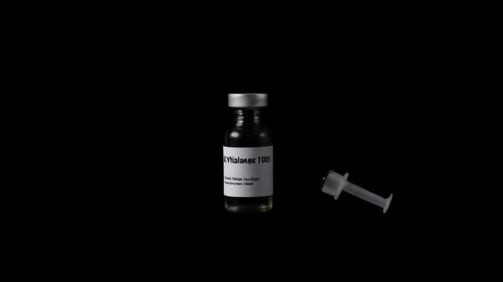 A stark image of a syringe and vial against a dark background, symbolizing the potent and dangerous nature of xylazine.