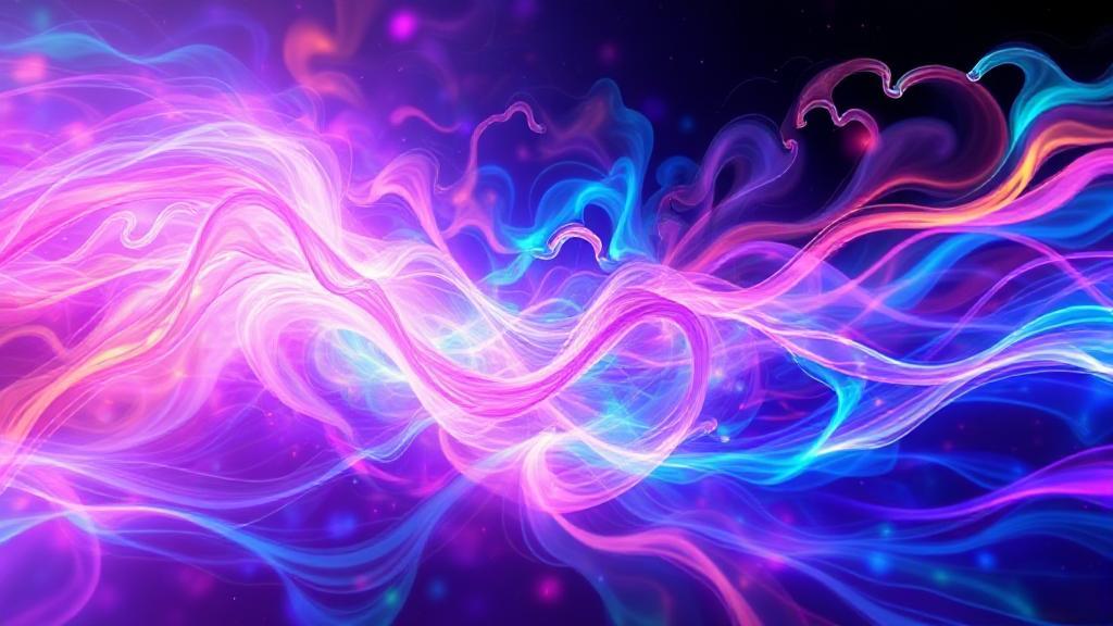 A vibrant, swirling depiction of colorful plasma waves illustrating the dynamic and energetic nature of the fourth state of matter.