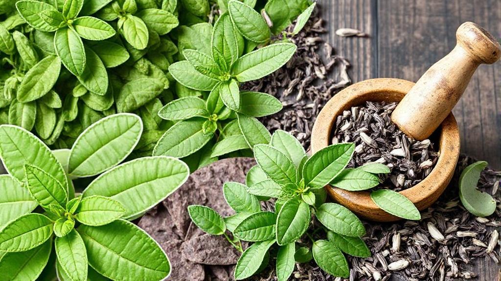A vibrant collage of sage leaves, both fresh and dried, alongside a mortar and pestle, symbolizing the herb's culinary and medicinal uses.