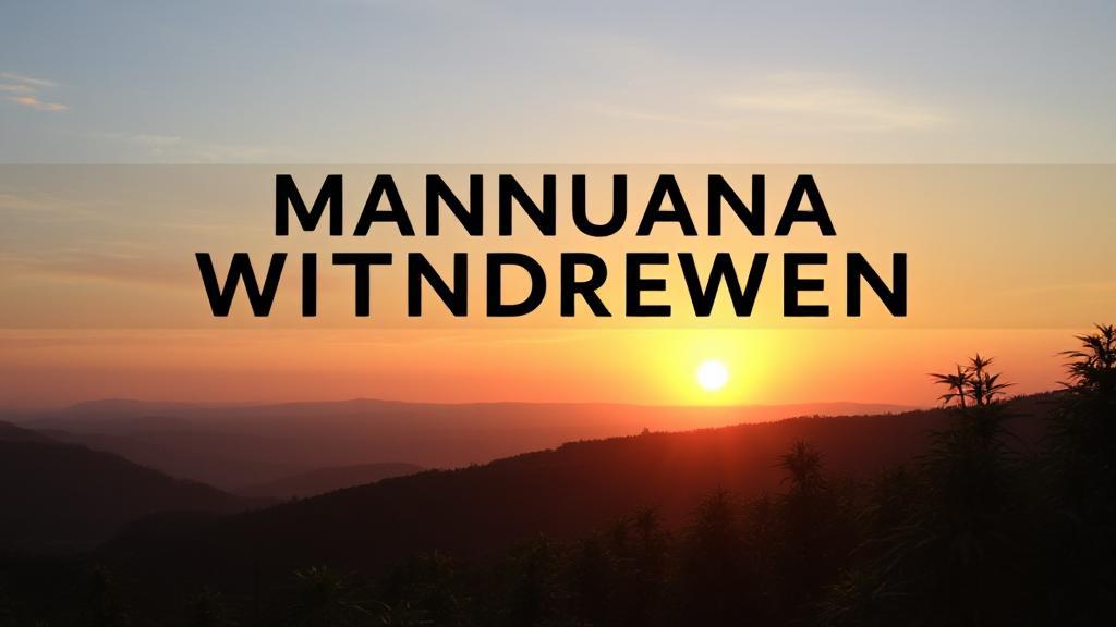 A serene landscape with a setting sun, symbolizing the journey through marijuana withdrawal and the hope of recovery.