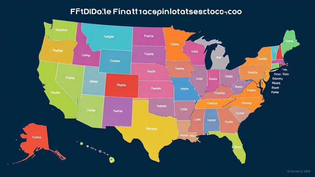 A map highlighting the states where FanDuel is legally operational, with distinct color coding for clarity.