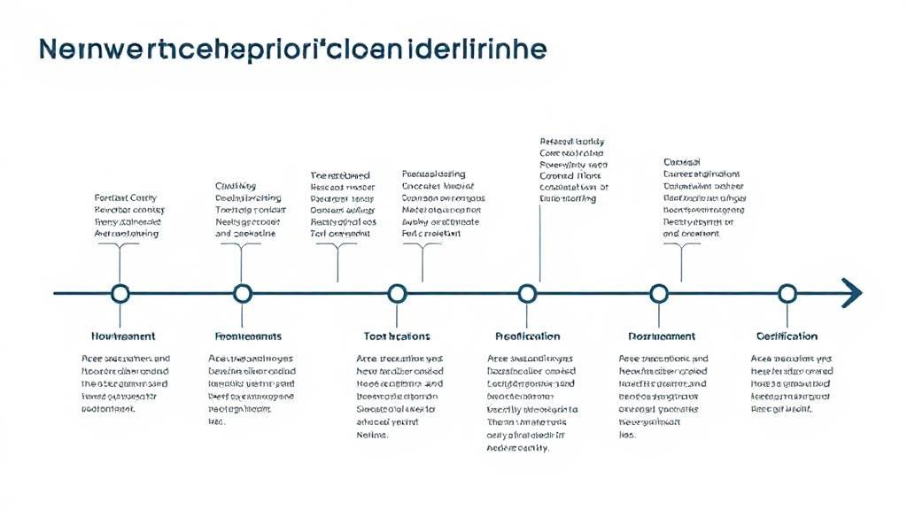 A visual timeline illustrating the educational and certification milestones on the path to becoming a nurse.