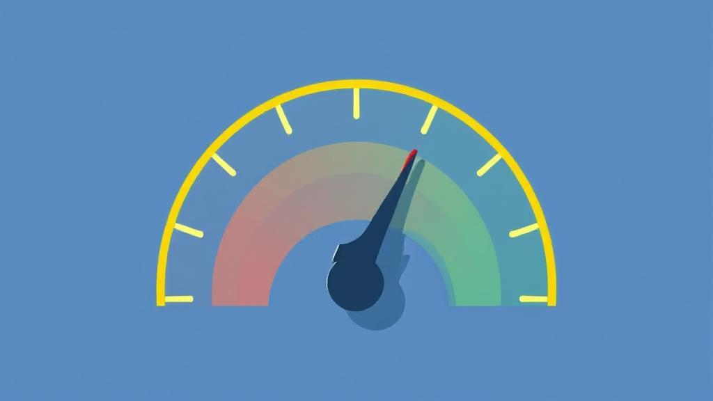 A dynamic illustration of a credit score gauge with fluctuating needle, symbolizing the periodic updates of credit scores.
