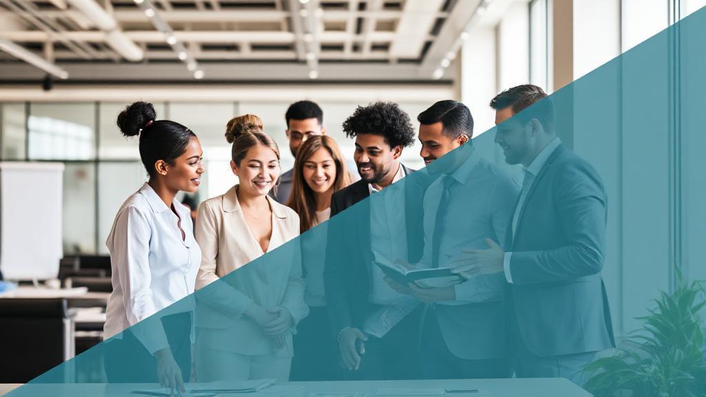 A diverse group of human resources professionals collaborating in a modern office setting, symbolizing career growth and salary trends in 2023.