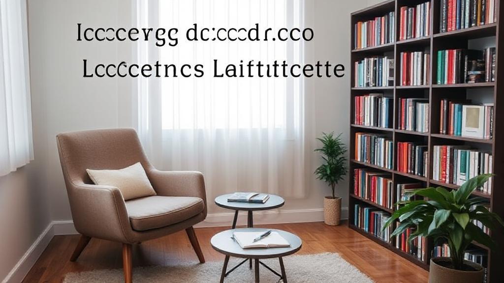 A serene image of a therapist's office with a cozy armchair, a small table with a notepad and pen, and a bookshelf filled with psychology books, symbolizing the journey to becoming a licensed therapist.