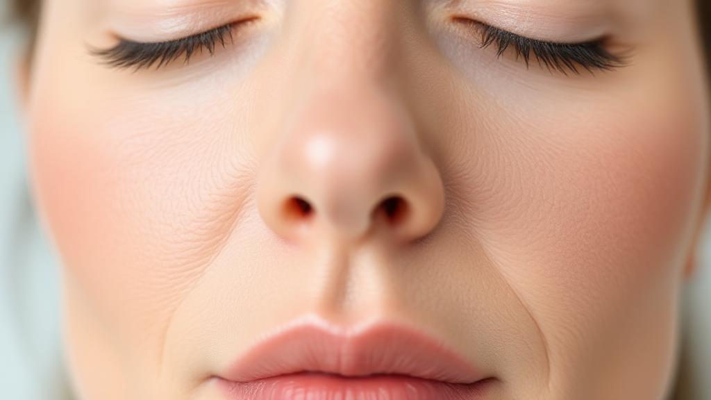 A close-up of a serene face with smooth, youthful skin, highlighting the subtle yet effective results of Botox treatment.