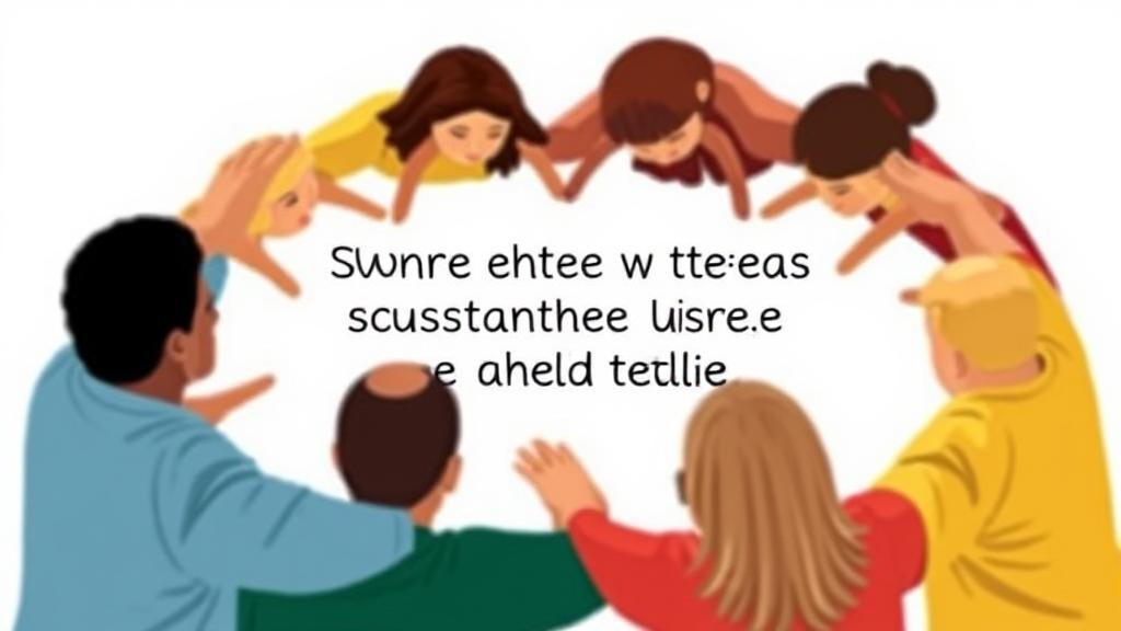 A compassionate and supportive image depicting a diverse group of people holding hands in a circle, symbolizing unity and hope in overcoming substance use and addiction.