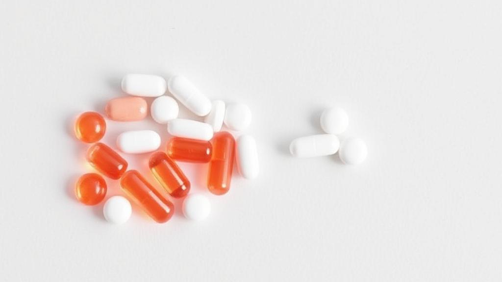 A selection of aromatase inhibitor pills arranged on a neutral background, symbolizing a comparison of their side effects.