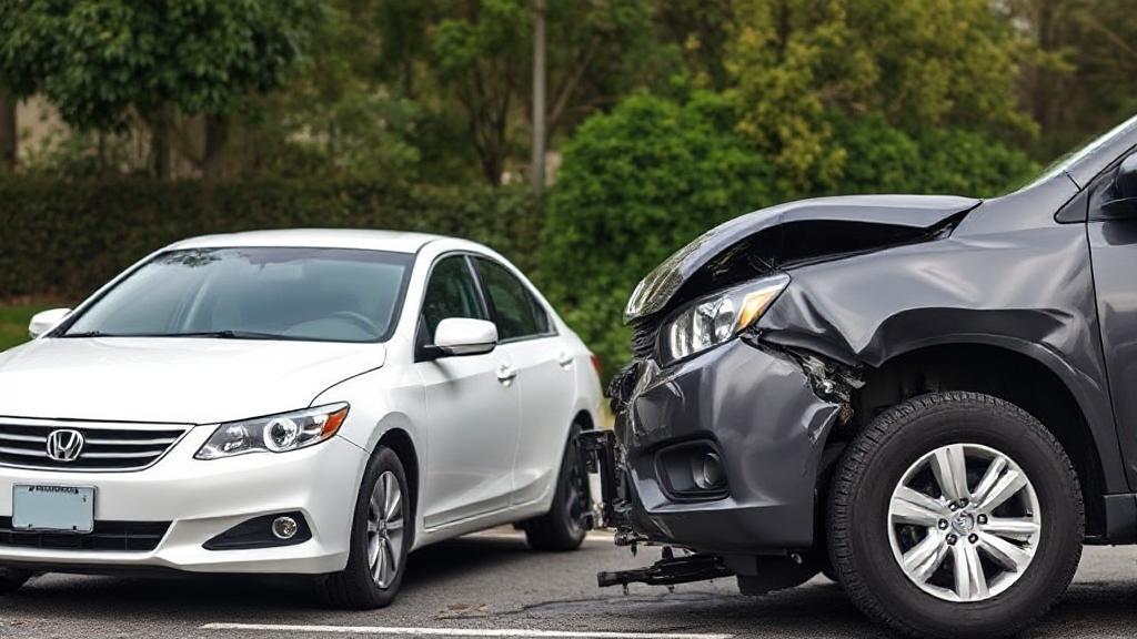 A header image depicting a rental car parked beside a damaged vehicle, symbolizing the transition and coverage period after an accident.