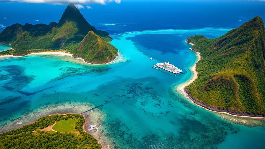 A stunning aerial view of Saint Lucia's lush landscapes and turquoise coastline, highlighting its position in the Caribbean.