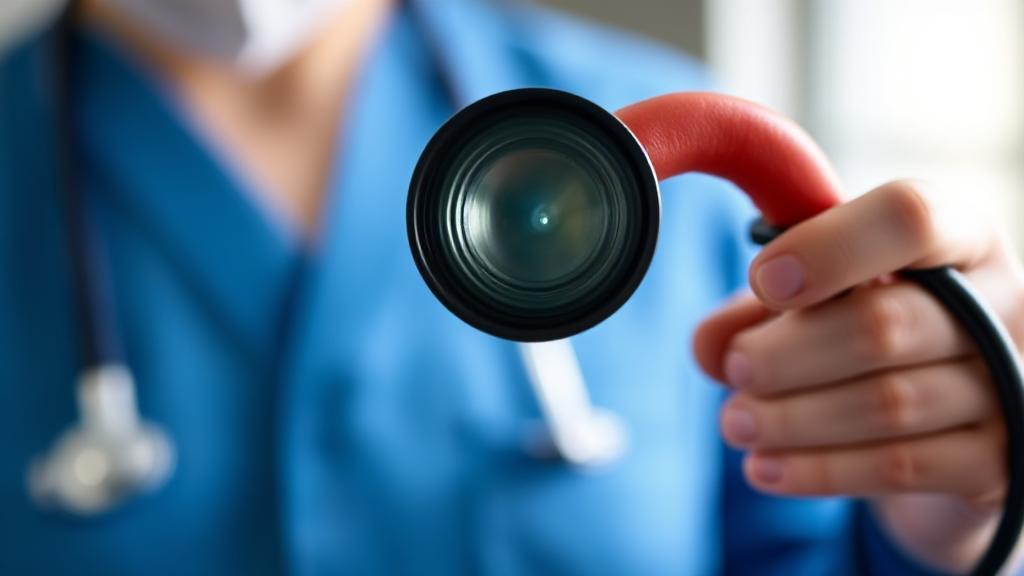 A medical professional holding a colonoscope, symbolizing the importance of early screening for colon health.