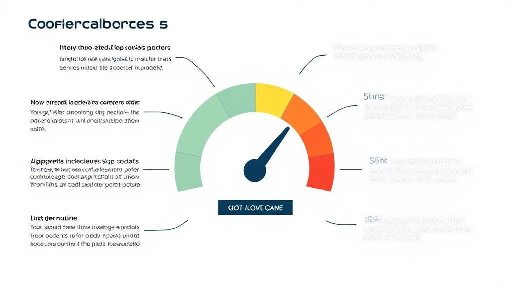 A dynamic visual of a fluctuating credit score gauge, symbolizing the factors and frequency of credit score updates.