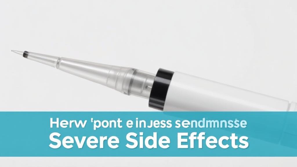 A close-up image of a Humira injection pen against a neutral background, symbolizing the focus on its potential severe side effects.