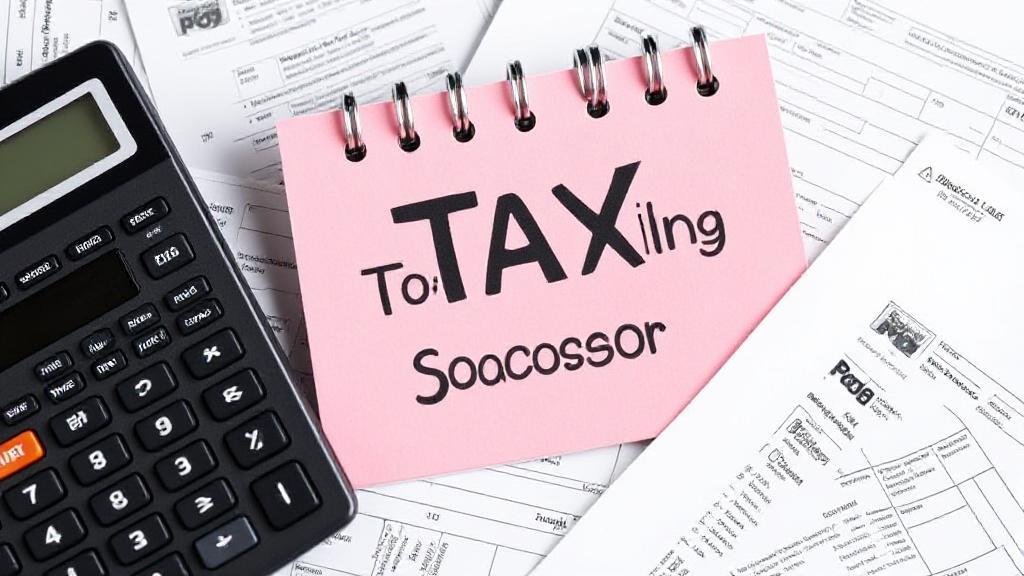 A calendar marked with the first day of tax filing season, surrounded by tax forms and a calculator.